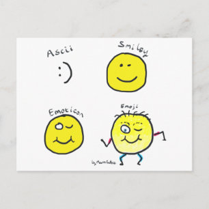 Cartão Postal Emoji