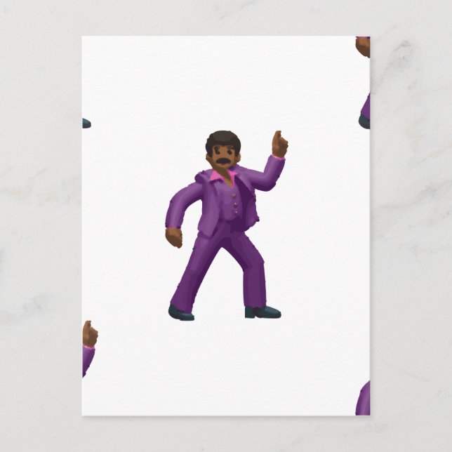 Cartão Postal Emoji Dancing Man (Frente)