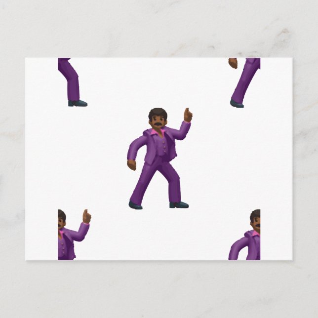 Cartão Postal Emoji Dancing Man (Frente)