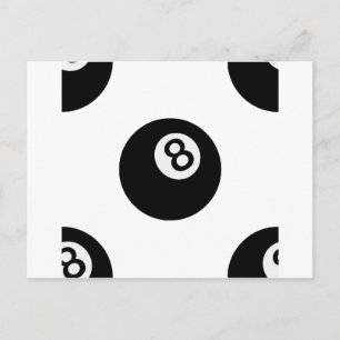 Cartão Postal emoji oito bolas