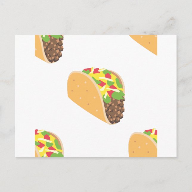 Cartão Postal emoji taco (Frente)