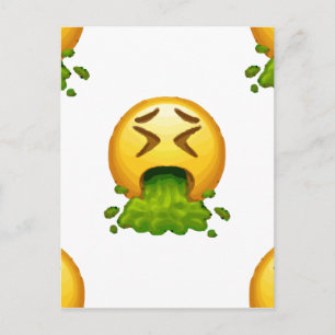 Cartão Postal emoji vomitando
