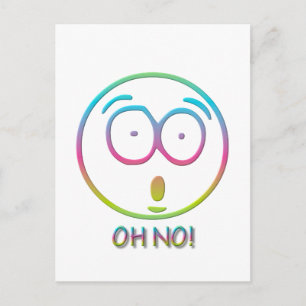 Cartão Postal Emoticon "Oh não!"