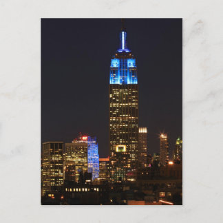 Cartão Postal Emp Rua Building Blue para Autism 2012 RL