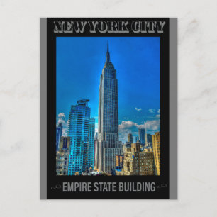 Cartão Postal Empire State Building Nova Iorque Vintage