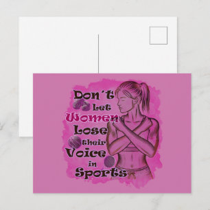 Cartão Postal Empoderamento das mulheres. As mulheres falam por