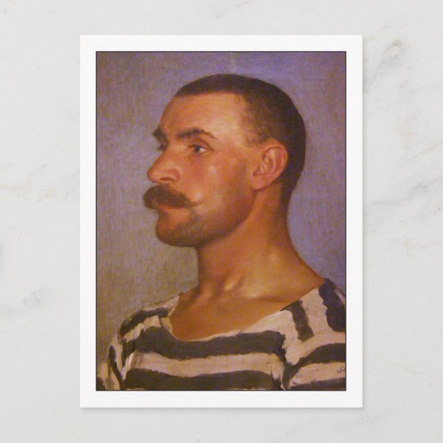 Cartão Postal Empregado no estaleiro por Dominik Skutecky (Frente)