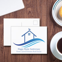 Empresa de Imóveis Blue Feliz Aniversário do Lar