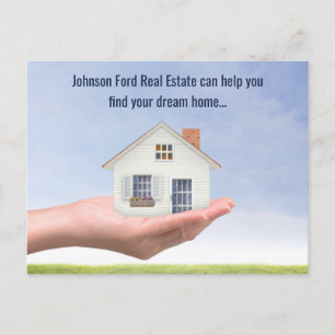 Cartão Postal Empresa Imobiliária Casa na Mão Foto Marketing