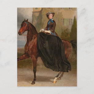 Cartão Postal Empress Elisabeth Austria, Sissi, Sisi sidesaddle