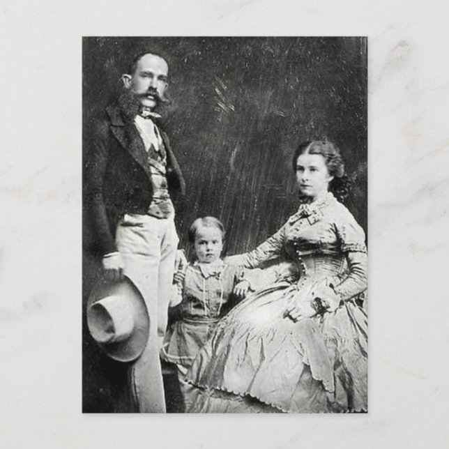 Cartão Postal Empress Elisabeth of Austria - Sissi, FJ & Rudolf (Frente)