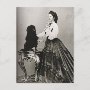 Cartão Postal Empress Elisabeth - Sissi - Sisi da Áustria e cão