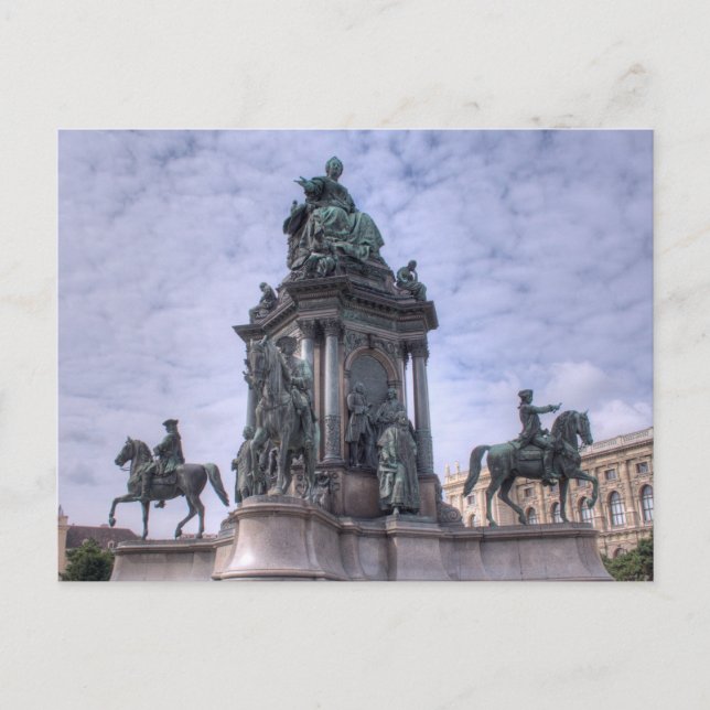 Cartão Postal Empress Marie-Theresa da Áustria-Hungria (Frente)