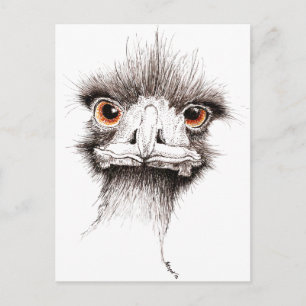 Cartão Postal Emu por Inkspot