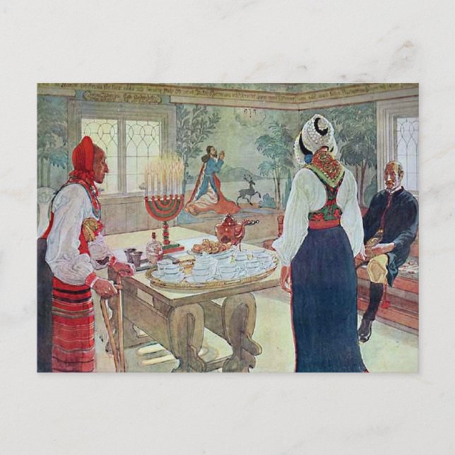 Cartão Postal En Bergman Stuga de Carl Larsson (Frente)