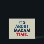 Cartão Postal (EN) Senhora Presidente 2024 Votação nas eleições<br><div class="desc">(EN) Senhora Presidente 2024 Votação nas eleições Democrata que vota as eleições presidenciais Campanha para candidatos políticos</div>