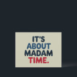 Cartão Postal (EN) Senhora Presidente 2024 Votação nas eleições<br><div class="desc">(EN) Senhora Presidente 2024 Votação nas eleições Democrata que vota as eleições presidenciais Campanha para candidatos políticos</div>