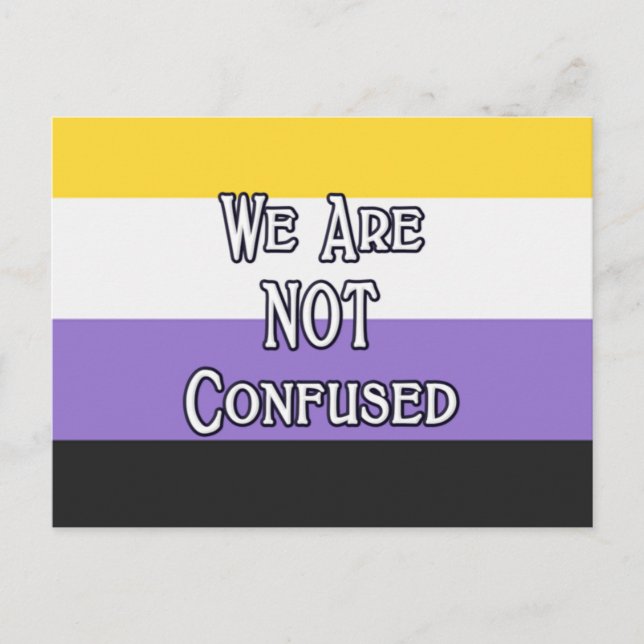 Cartão Postal Enby Nós Somos... (Frente)