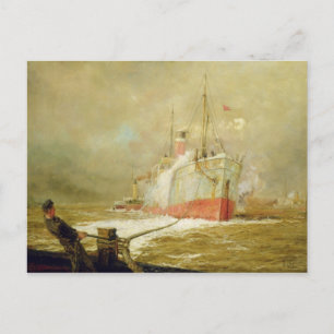 Cartão Postal Encaixando uma Entrega de Carga