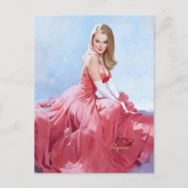 Cartão Postal Encaixe Formal Vermelho (Frente)