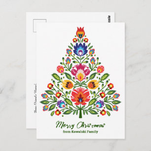 Cartão Postal Encantamento Folclore: Um Natal inspirado em Lowic