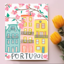 Cartão Postal Encantando Portugal Casas de Trabalho de arte à Fe