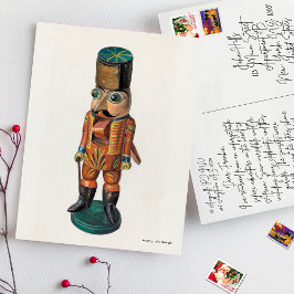 Cartão Postal Encantando Vintage Nutcracker por Mina Lowry