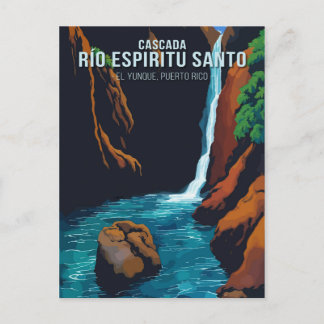 Cartão Postal Enchanting Espiritu Santo River Waterfall