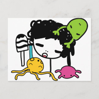 Cartão Postal EnchidoAzul