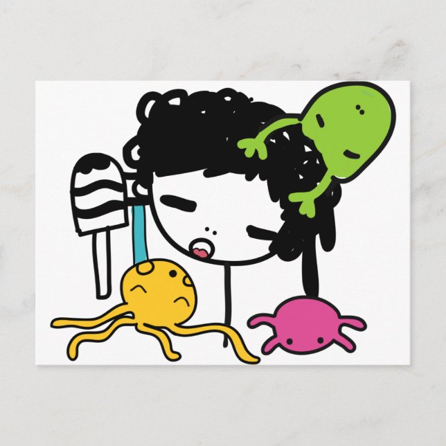 Cartão Postal EnchidoAzul (Frente)