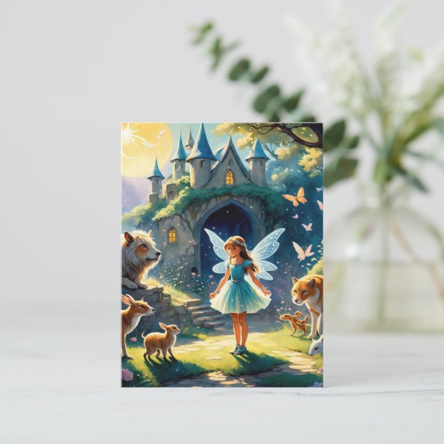 Cartão Postal "Enchimento à Lua A Floresta da Fada (Em pé/Frente)