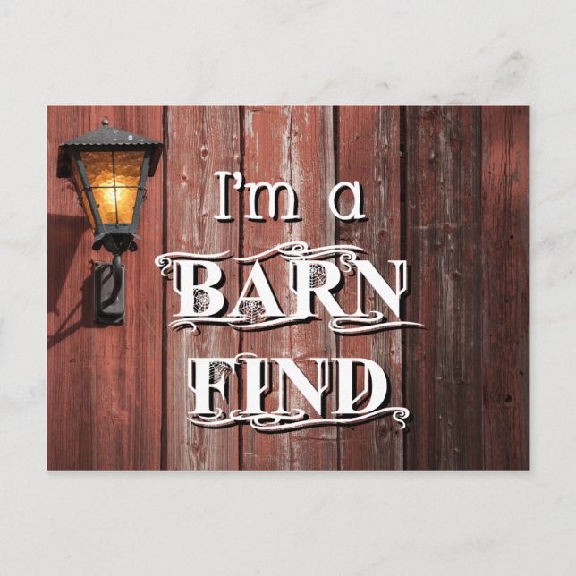 Cartão Postal Encontrar Barn (Frente)