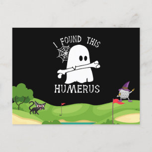 Cartão Postal Encontrei Este Humero Bone piada Golfista do Hallo