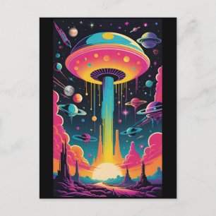 Cartão Postal Encontro de OVNI no Planeta 9