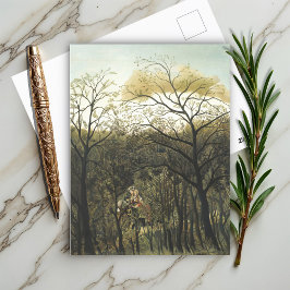 Cartão Postal Encontro na Floresta, Henri Rousseau