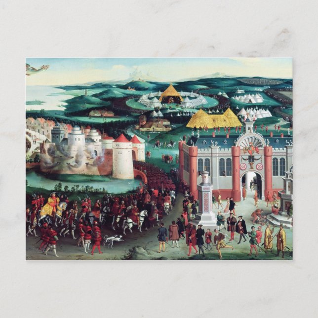 Cartão Postal Encontro no Campo do Vestuário do Dourado (Frente)