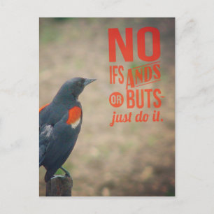 Cartão Postal Encorajamento à Blackbird