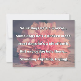 Cartão Postal Encorajamento de Cotação Positiva da Força Empath