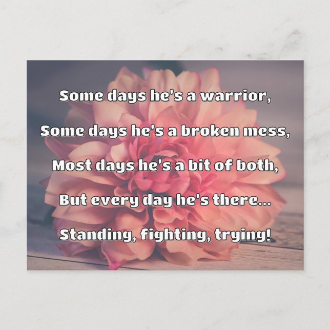 Cartão Postal Encorajamento de Cotação Positiva da Força Empath (Frente)