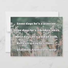 Cartão Postal Encorajamento de Cotação Positiva da Força Empath