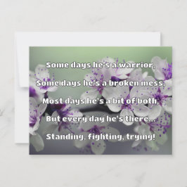 Cartão Postal Encorajamento de Cotação Positiva da Força Empath