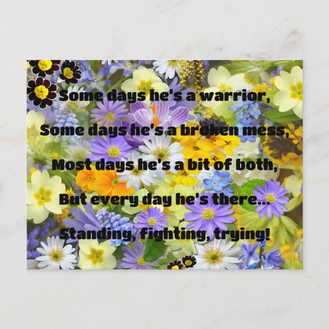 Cartão Postal Encorajamento de Cotação Positiva da Força Empath (Frente)