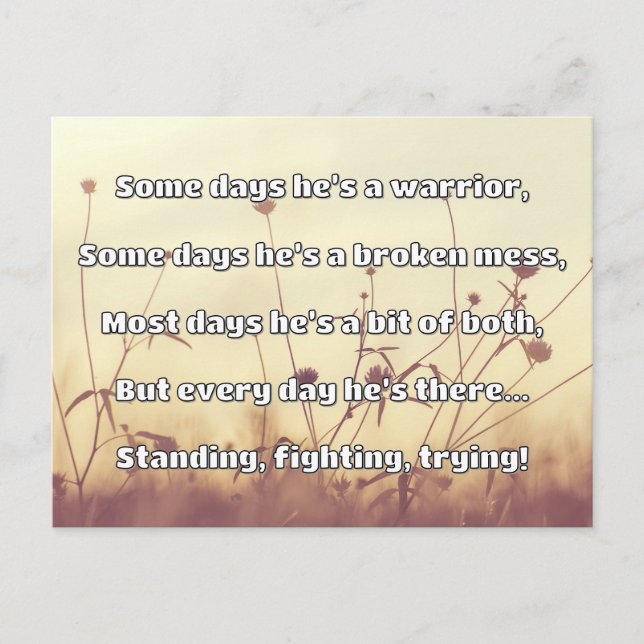 Cartão Postal Encorajamento de Cotação Positiva da Força Empath (Frente)