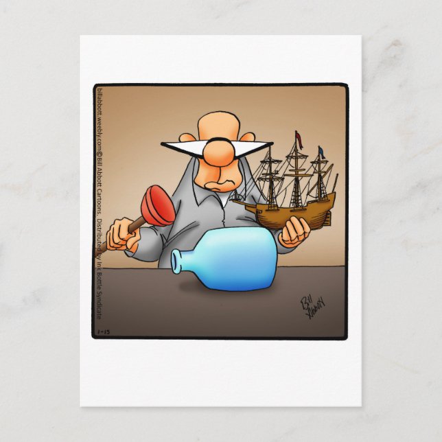 Cartão Postal Encorajamento Engraçado Cartão-postal Humor (Frente)