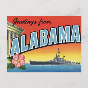 Cartão Postal Encouraçado e Capitólio do Alabama