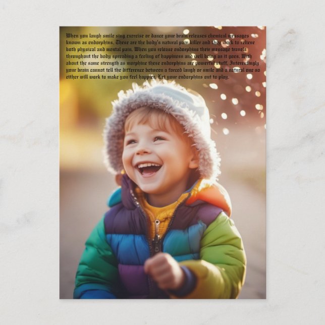 Cartão Postal Endorfina Felicidade (Frente)