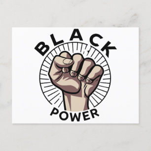 Cartão Postal Energia Preta Afrocêntrica