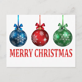 Cartão Postal Enfeites de natal