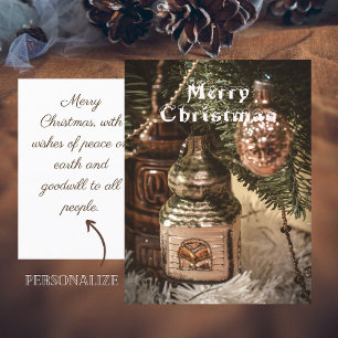 Cartão Postal Enfeites de Natal antigos