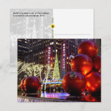 Enfeites de Natal da Sixth Avenue, NYC -